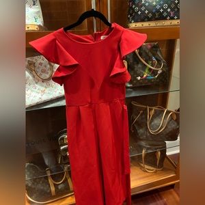 Red girls jumpsuit